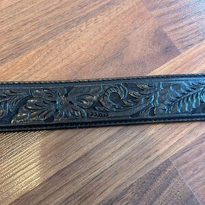 Western leather belt